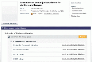 CRL first in multiple library holdings display