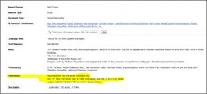 MARC 518 -- Event Notes