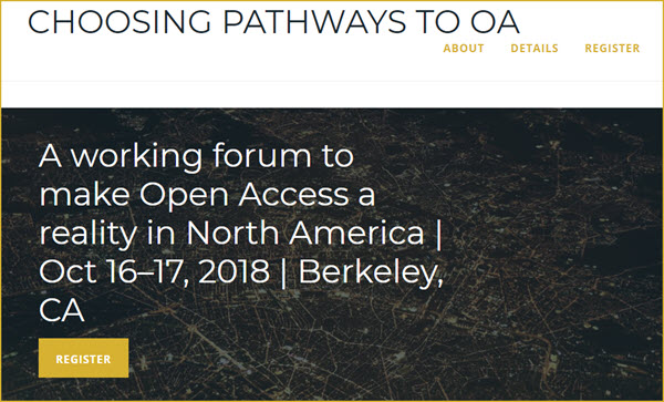 Save The Date Choosing Pathways To Oa Working Forum Oct