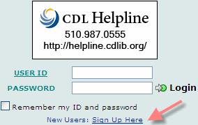 Helpline New User screenshot