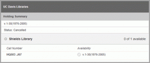 Figure 4: Locate Print Holdings