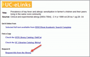 Figure 5: Link to Request