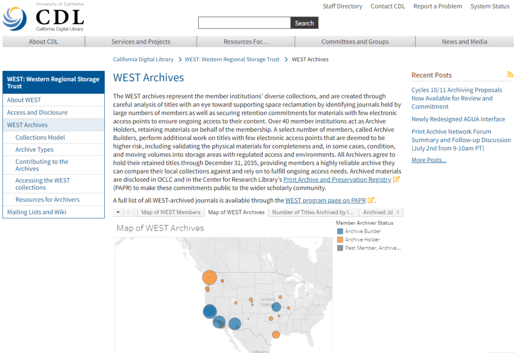 WEST: Western Regional Storage Trust – California Digital Library