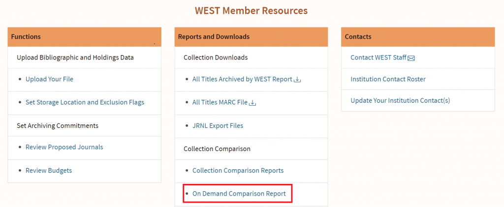 AGUA On Demand Comparison Report