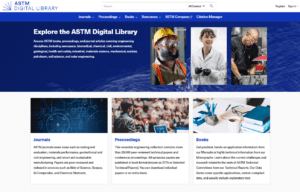ASTM Digital Library homepage