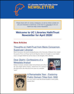 Screenshot of the newsletter with headlines for 3 articles 
